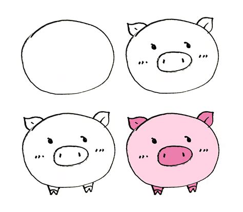 成象 豬 怎麼畫